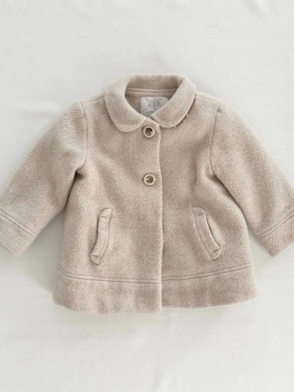 Zara Beige Toddler Pea Coat